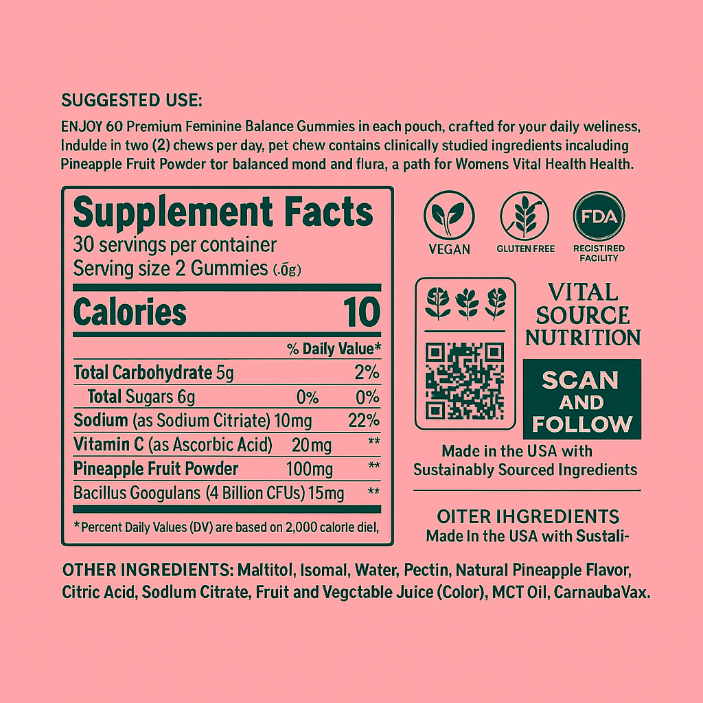 VitalSource™ Feminine Balance Gummies